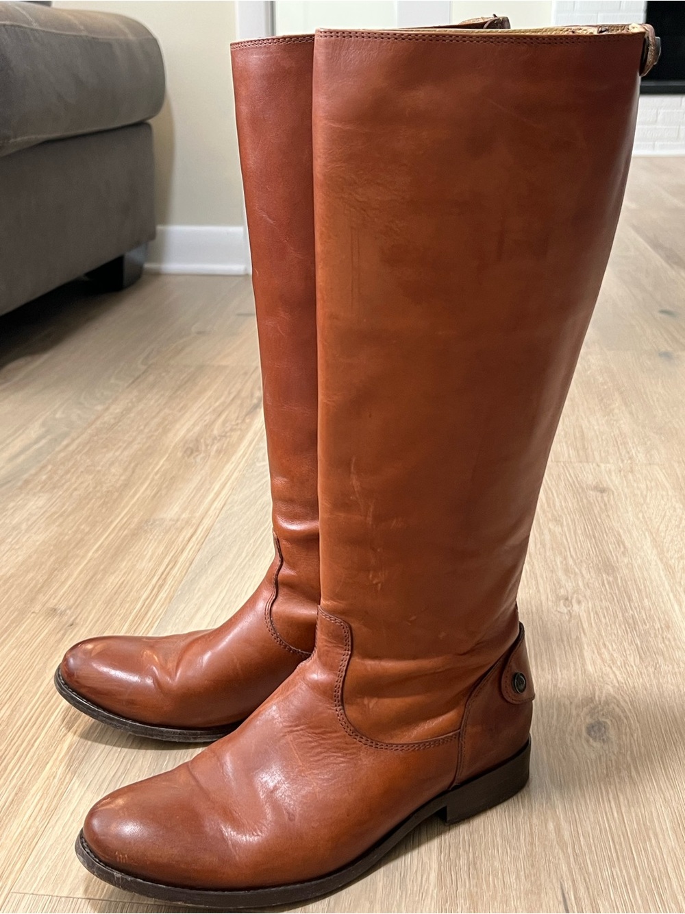 Frye brown leather riding boots size 9